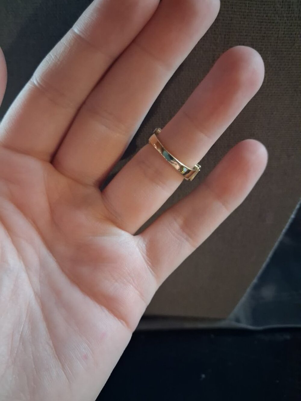 Green stoned ring - Picture 6 of 6